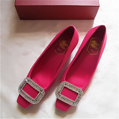 RV Shallow mouth Block heel Shoes Women--038